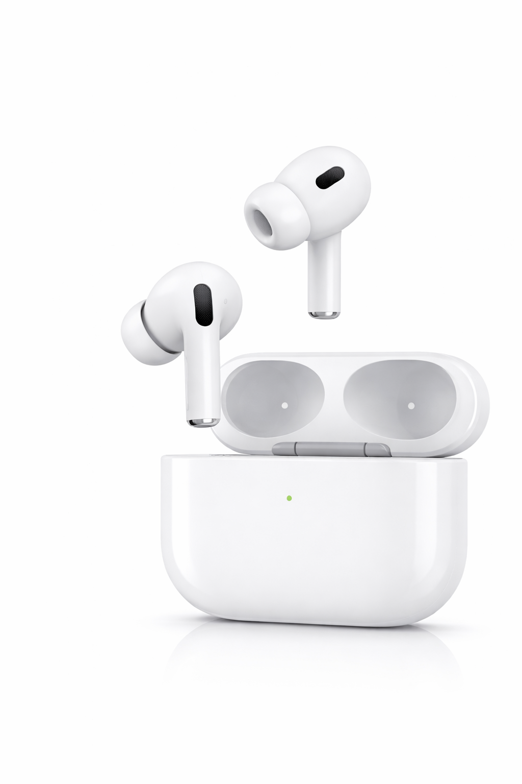 White ANC Wireless Earbuds with Charging Case | Noise Cancellation, Premium Sound