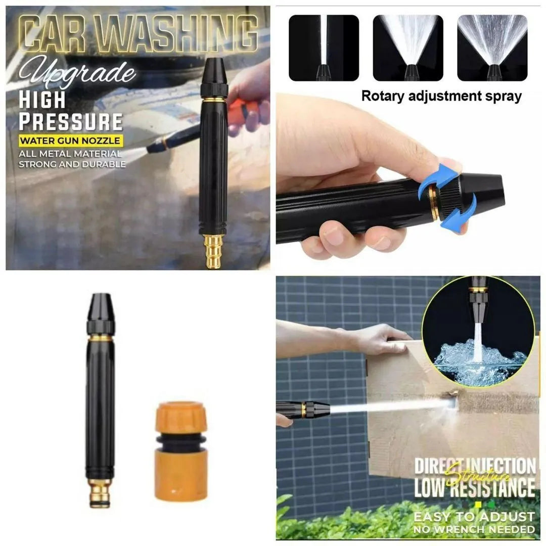 Car Wash Water Straight Nozzle Adjustable Water - High- Pressure Water Spray Nozzle for Garden Home