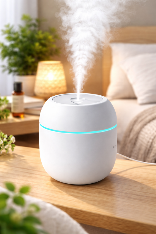 Mini Ultrasonic Cool Mist Humidifier with LED Light